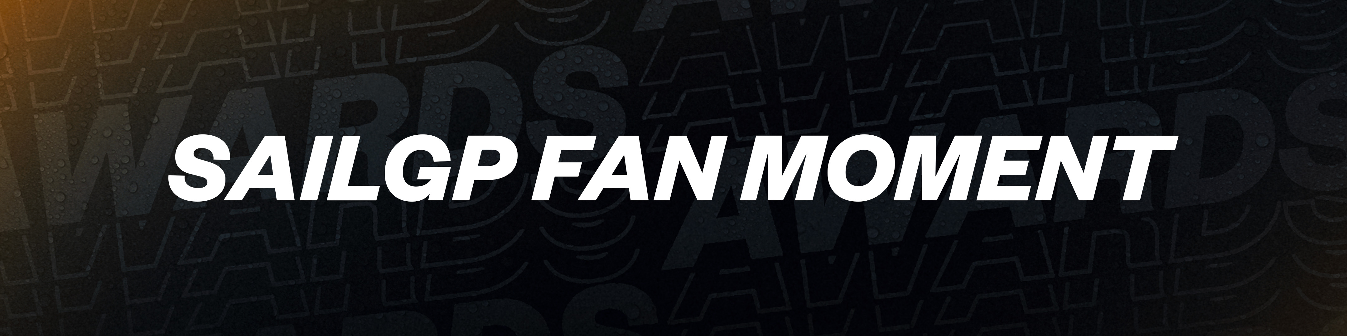 SailGP Fan Moment Banner